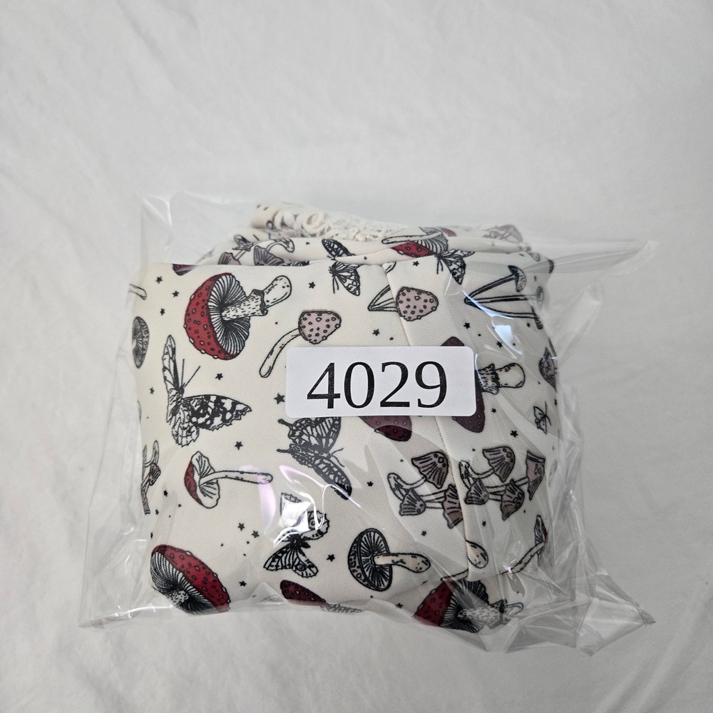 Hot Topic Mushroom Moth Print‎ Skater Dress Women's M Lace Trim Cottagecore Goth - Picture 9 of 9